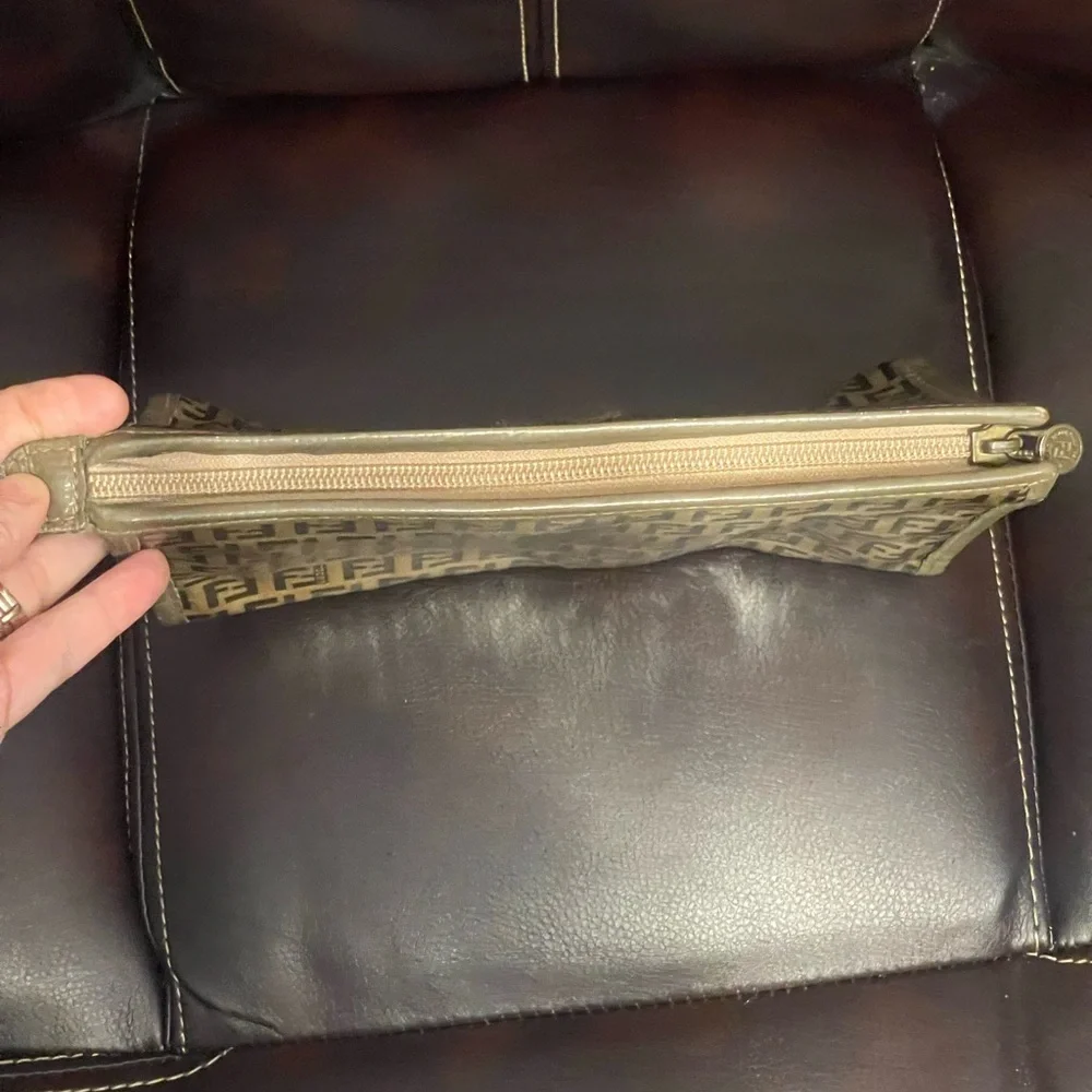 Fendi Coated Canvas Clutch